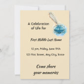 Invitation Celebration of Life Service Invite Feather Pen art (Dos)