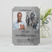 Invitation Celebration of Life Service Jazz Band Music (Debout devant)