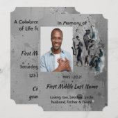 Invitation Celebration of Life Service Jazz Band Music (Devant / Derrière)