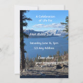 Invitation Celebration of Life Service Lake Forest Trees (Dos)