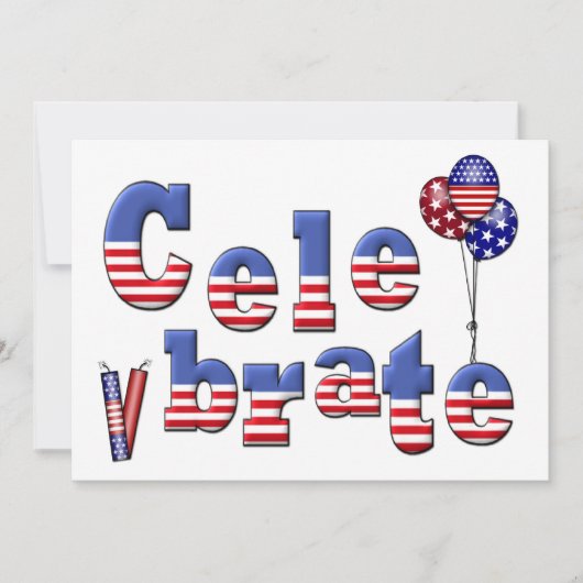 Invitation Célébration patriotique (Devant)