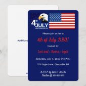 Invitation Célébration patriotique modifiable du 4 juillet Ai (Devant / Derrière)
