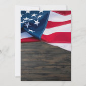 Invitation Célébration Patriotique Vétérinaire De La Vie (Dos)