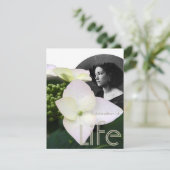 Invitation Célébration personnalisable de la vie avec portrai (Debout devant)