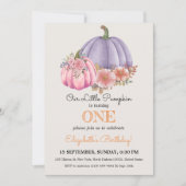 Invitation Célébration Pour Les Enfants Mets Citrouille (Devant)