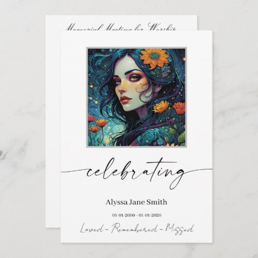 Invitation Celebration Program (Devant / Derrière)