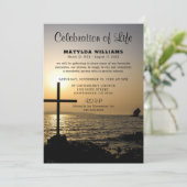 Invitation Célébration religieuse de la vie | Mémorial du cou (Debout devant)