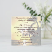 Invitation Célébration romantique de mariage de plage (Debout devant)