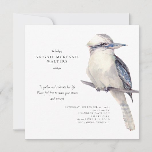 Invitation Célébration simple de la vie (Devant)