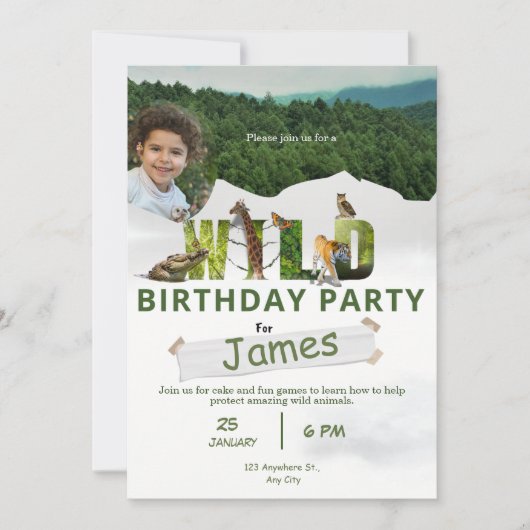 Invitation célébration spéciale d'anniversaire d'adoption sau (Devant)