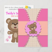 Invitation Célébration spéciale de Beary (Devant / Derrière)