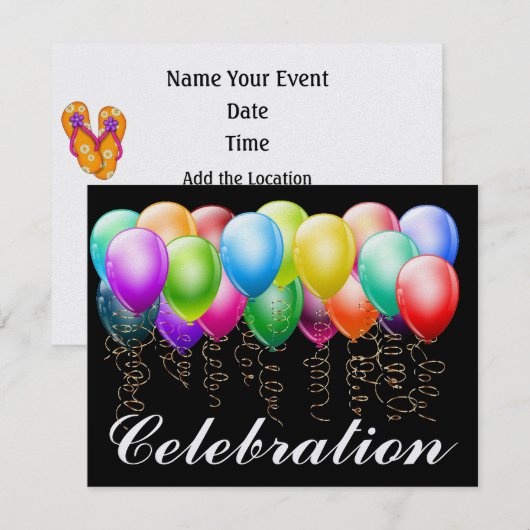 Invitation Célébration - SRF (Devant / Derrière)