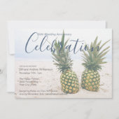 Invitation Célébration tropicale de 50 ans de mariage (Devant)