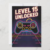 Invitation Célébration ultime d'ado gamer (Dos)