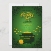 Invitation Célébration verte de la Saint-Patrick Pot d'or (Devant)
