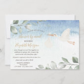 Invitation Célébration Virtuelle de Naissance de Bébé par la  (Devant)