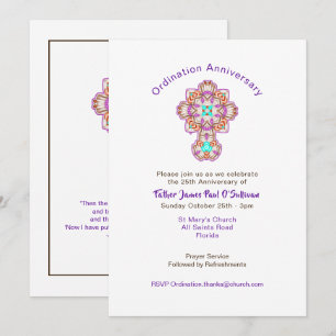 Invitation Célébrations de l'anniversaire de l'Ordination du 