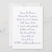 Invitation Célébrations des Mariages des îles grecques (Dos)