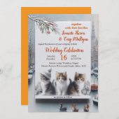 Invitation Célébrations d'hiver à la neige, ou au soleil. (Devant / Derrière)