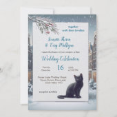 Invitation Célébrations d'hiver à la neige, ou au soleil. (Devant)