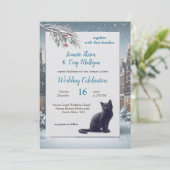 Invitation Célébrations d'hiver à la neige, ou au soleil. (Debout devant)