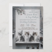 Invitation Célébrations d'hiver à la neige, ou au soleil. (Devant)