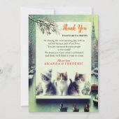 Invitation Célébrations d'hiver dans la neige, avec Kittens (Devant)