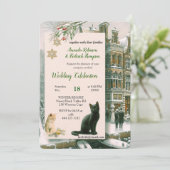 Invitation Célébrations d'hiver dans la neige, avec Kittens (Debout devant)