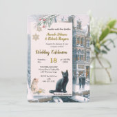 Invitation Célébrations d'hiver dans la neige, avec Kittens (Debout devant)