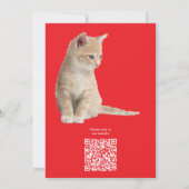 Invitation Célébrations d'hiver dans la neige, avec Kittens (Dos)