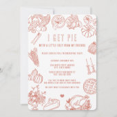 Invitation Célèbre dîner de friendsgiving décontracté et mign (Devant)