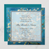 Invitation Célèbre fête de la mariée fine art (Devant / Derrière)