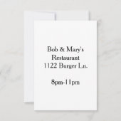 Invitation Célébrer Confetti (Dos)