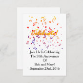 Invitation Célébrer Confetti (Devant / Derrière)