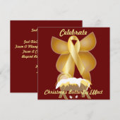 Invitation Célébrer la Personnaliser-effet sur le papillon de (Devant / Derrière)