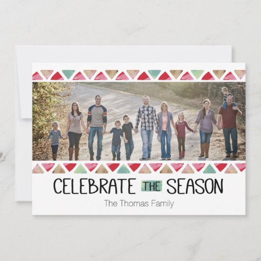 Invitation Célébrer la saison (Devant)