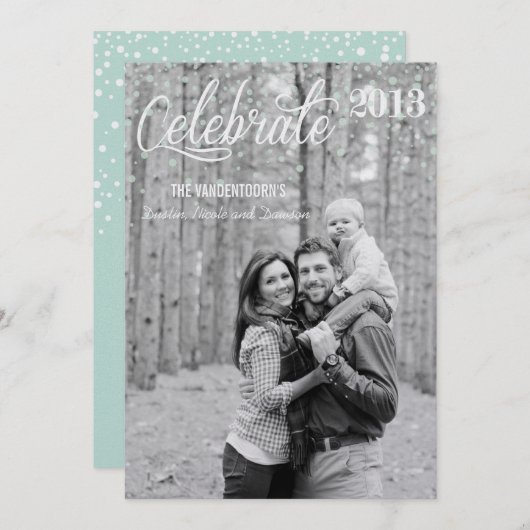 Invitation Célébrer La Saison (Devant / Derrière)