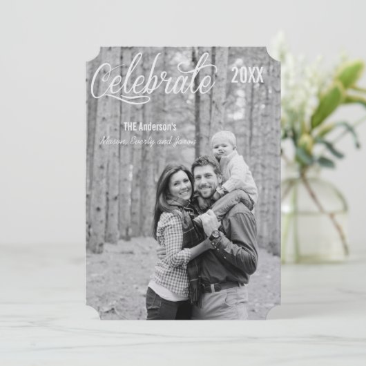 Invitation Célébrer La Saison (Debout devant)