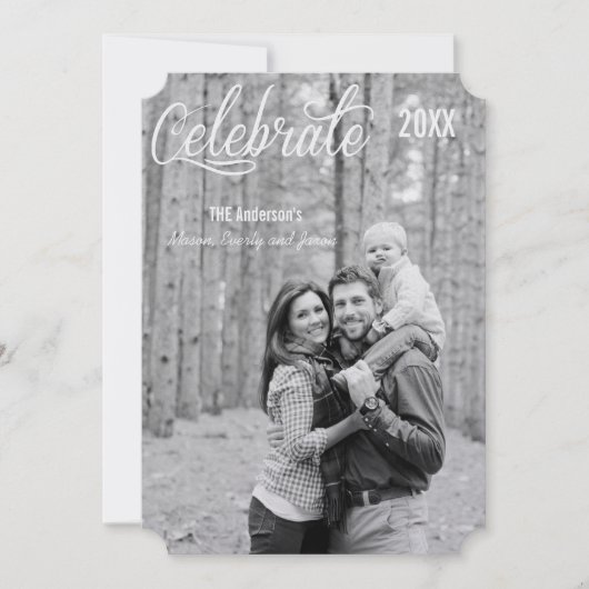 Invitation Célébrer La Saison (Devant)