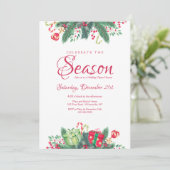 Invitation Célébrer la saison Holiday Open House (Debout devant)