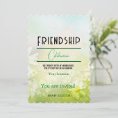 Invitation Célébrer l'amitié (Debout devant)
