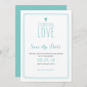 Invitation Célébrer l'amour | MARIAGE (Devant / Derrière)