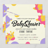 Invitation Célébrer l'Arrivée de Votre Petit Miracle ! (Devant / Derrière)