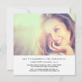 Invitation Célébrer le diplômé | Élégant diplôme photo (Dos)