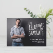Invitation Célébrer le diplômé | Photo Graduation Party (Debout devant)