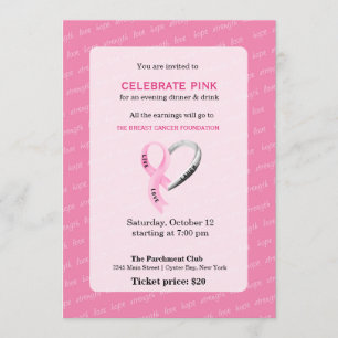 Invitation Célébrer l'événement Rose