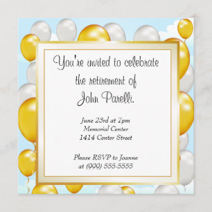 Invitation Célébrer une retraite