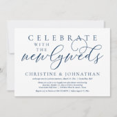 Invitation Célébrez avec les jeunes mariés, dîner Mariage (Devant)