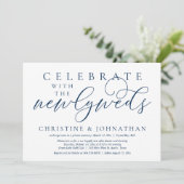 Invitation Célébrez avec les jeunes mariés, dîner Mariage (Debout devant)