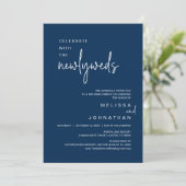 Invitation Célébrez Avec Les Nouveaux Mariés, Dîner Mariage (Debout devant)